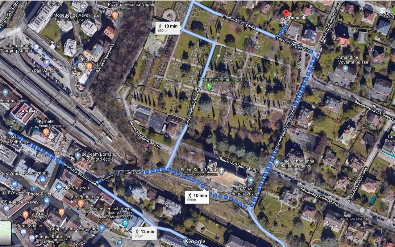 Les Cypres Apartment Vevey Ngoại thất bức ảnh